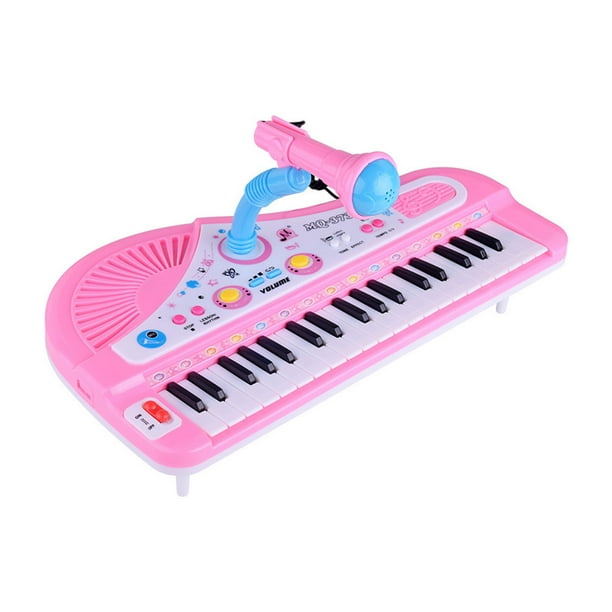 Pink 37 Key Kids Teclado electrónico Piano Organ Toy Micrófono Music Pink 37 Key Kids Teclado electrónico Piano Organ Toy Micrófono Music